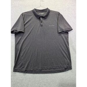 Performax Mens XL Quick-Dry PoloShirt Charcoal Gray Heather ShortSleeve Athletic